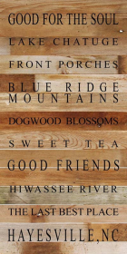 Good for the Soul Lake Chatuge...  Wall Sign