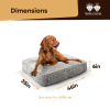 Rectangle Bed LG - Frosted Snow