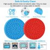 2pcs Dog Lick Pad Pet Shower Grooming Slow Feeder Dog Distraction Mat