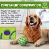 Giggle Dog Ball; 5.5" in Diameter; Green Interactive Sound 12 oz Ball