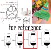 4 Pcs Dog Knitted Socks Cute Black Tux