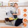 Human Size Dog Bed with Pillow Blanket 72.83x47.24x11.81in
