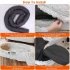 Human Size Dog Bed with Pillow Blanket 72.83x47.24x11.81in