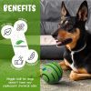 Giggle Dog Ball; 5.5" in Diameter; Green Interactive Sound 12 oz Ball