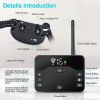 2 In 1 Wireless Electric Waterproof Pet Shock Boundary Containment System Electric Training Collar for Small Medium Large Dogs