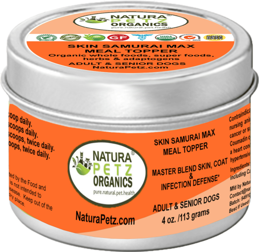 Skin Samurai Max Meal Topper - Master Blend Skin, Coat & Infection Defense For Dogs & Cats* Skin Samurai Max Meal Topper - Master Blend Skin, Coat & Infection Defense For Dogs & Cats*