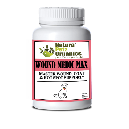 Wound Medic Max Caps* Master Wound, Skin & Coat Support For Dogs & Cats* Wound Medic Max Caps* Master Wound, Skin & Coat Support For Dogs & Cats*