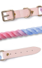 Luxe Royal Leather Rope Leash and Collar Set