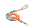 Luxe Royal Leather Rope Leash and Collar Set