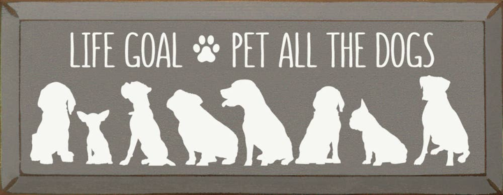 Life Goal Pet All The Dogs (Color: Anchor Gray)