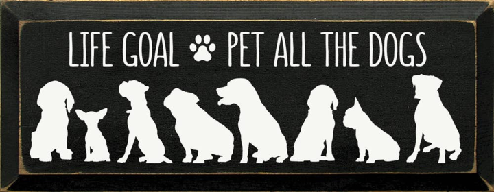 Life Goal Pet All The Dogs (Color: Black)