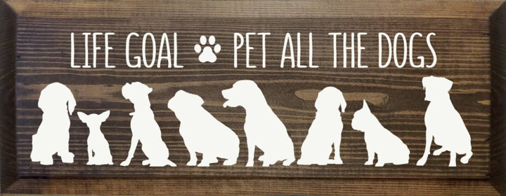 Life Goal Pet All The Dogs (Color: Dark Walnut)