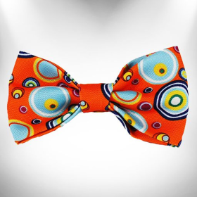 Martini Dog Bow Tie (Color: Orange)
