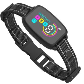 Smart Automatic Anti Barking Dog Collar (Color: Black)