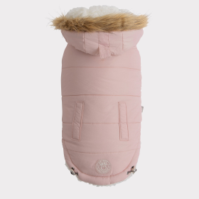 GF Pet ElastoFit Urban Dog Parka (Color: Pink, size: large)