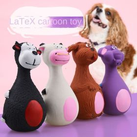 Balloon Belly Dog Toy (Color: White dairy cattle)