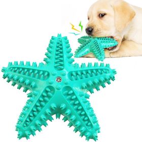 Sea Star Shaped Dog Toothbrush & Chew Toy (Color: A, Ships From: CN)