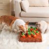 Carrot Farm Plush Dog Puzzle Toy