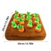 Carrot Farm Plush Dog Puzzle Toy